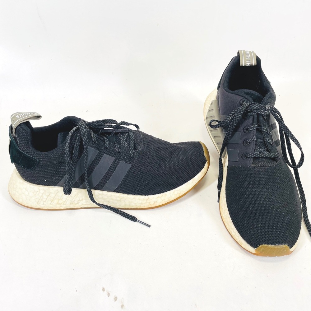 Adidas NMD R2 Core Black Gum BY9917 Mens Running Shoes Size 9